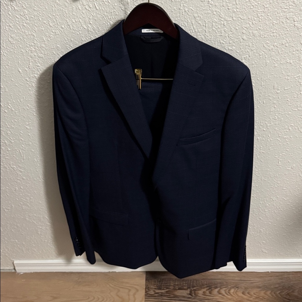 Bar III navy Slim Fit Blazer and matching pants.